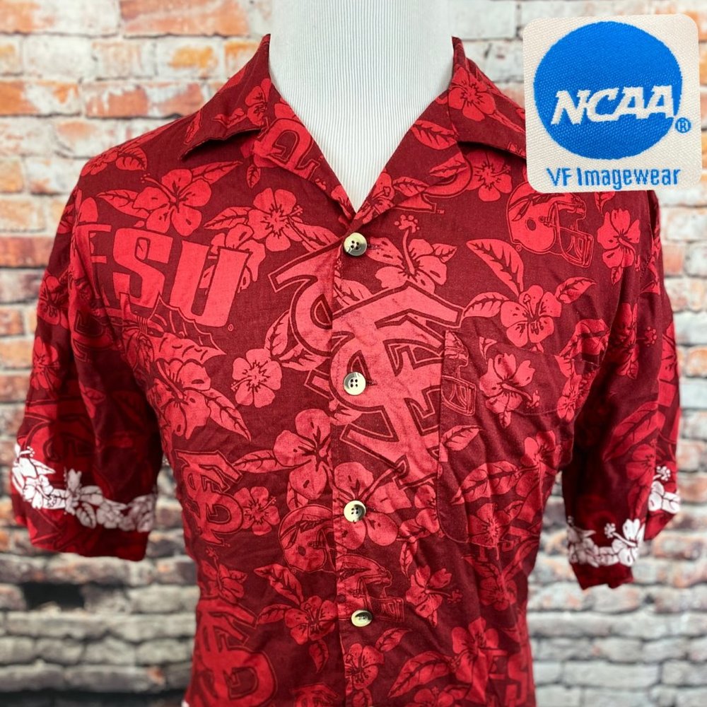 NCAA FSU Florida State Seminoles Hawaiian Shirt M